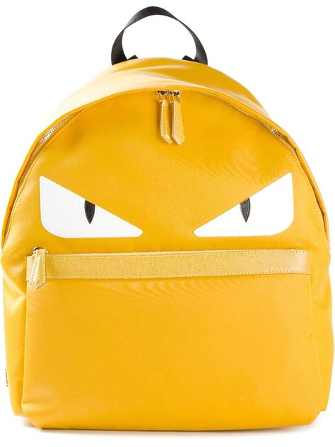 fendi yellow backpack|fendi backpack price.